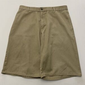 VNTG Hurley‎ 36 x 12" Casual Beige Flat Front Slash Pocket Shorts